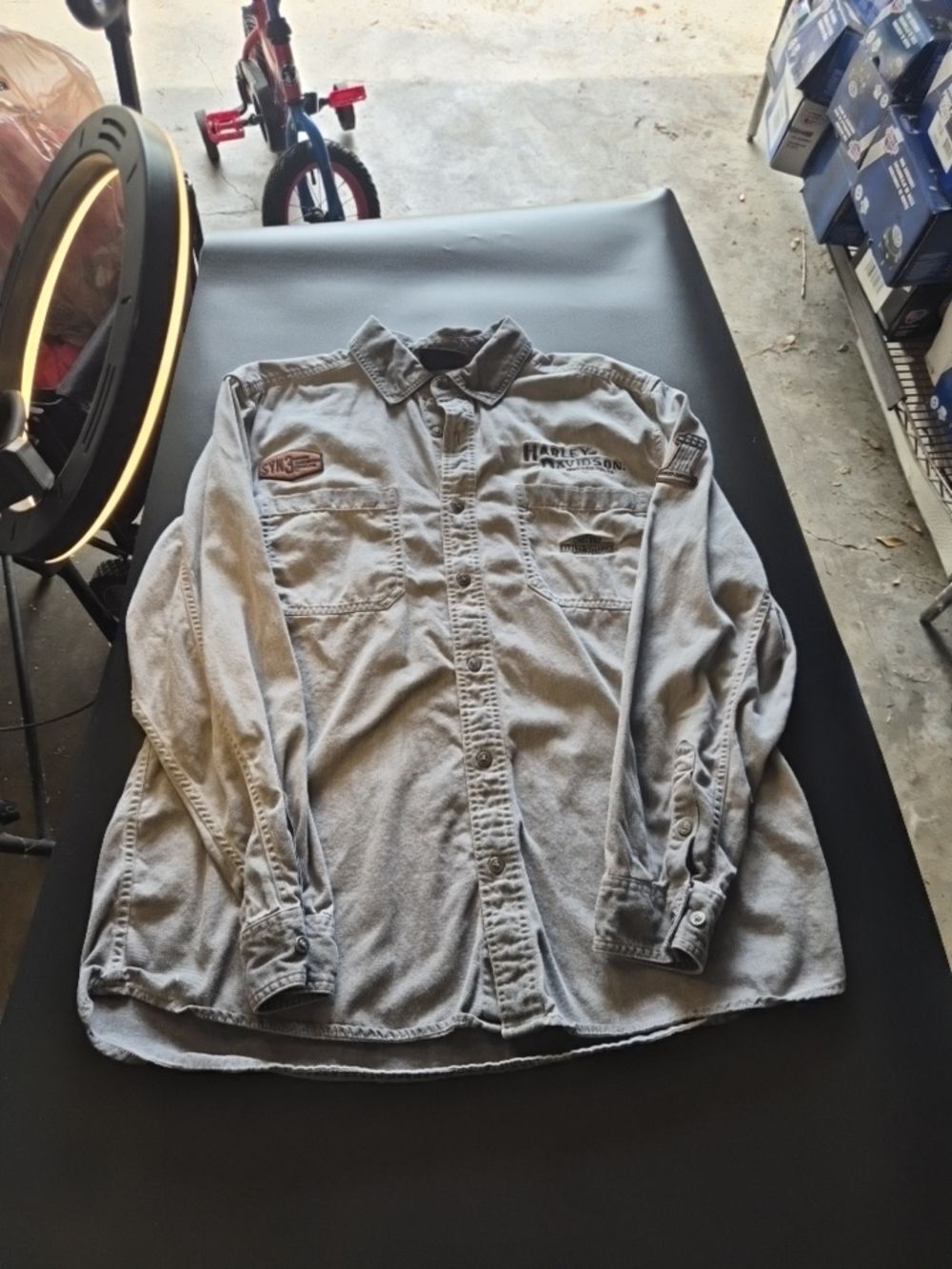 Harley-Davidson Men’s Gray Work Shirt